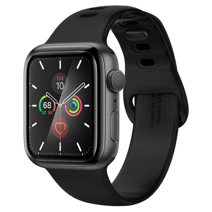 Spigen ProFlex EZ FIT skyddsfilm för Apple Watch 44mm Series, Set med 2 stycken, Flexibelt glas, Svart