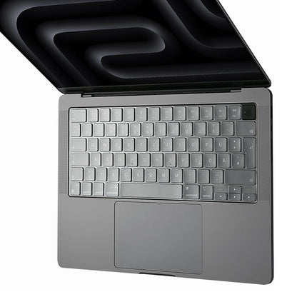 Tangentbordsfodral Techsuit PureTypeX för Apple MacBook Pro 14 / Air 13 / Air 15-serien, Transparent