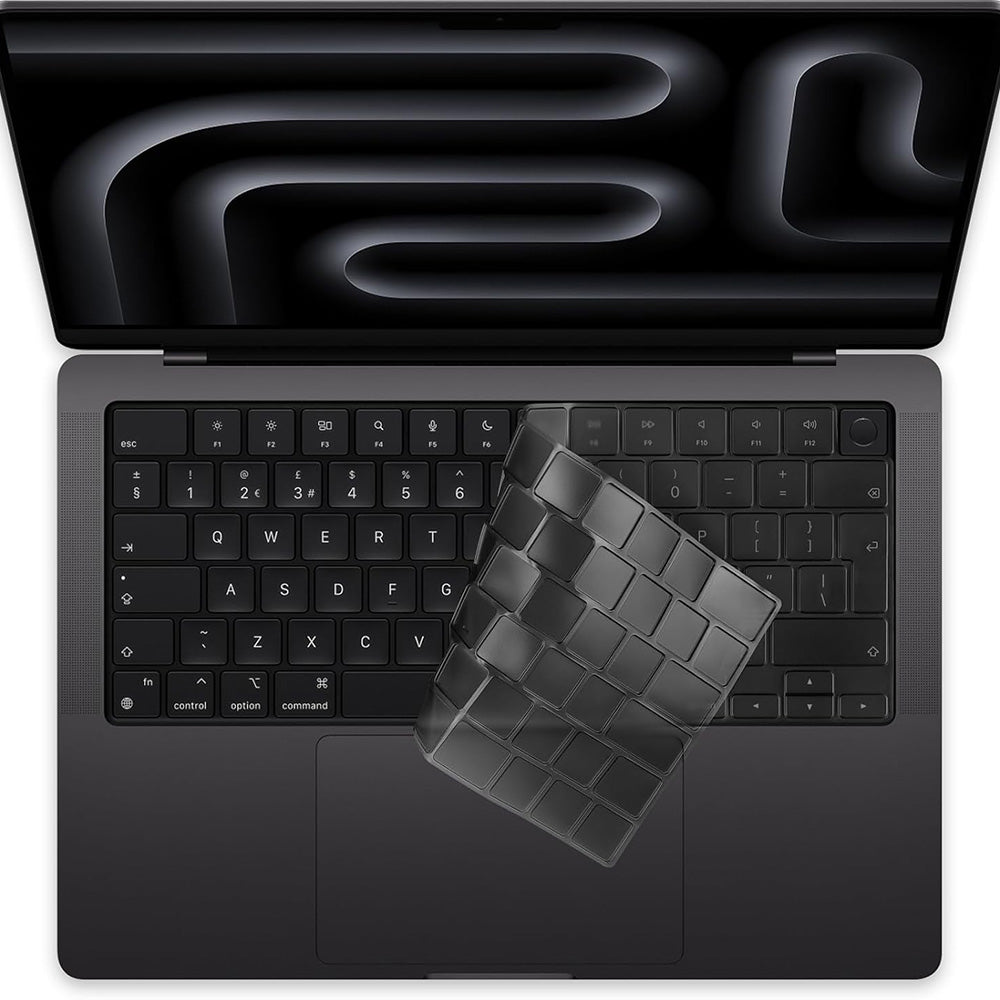 Tangentbordsfodral Techsuit PureTypeX för Apple MacBook Pro 14 / Air 13 / Air 15-serien, Transparent