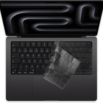 Tangentbordsfodral Techsuit PureTypeX för Apple MacBook Pro 14 / Air 13 / Air 15-serien, Transparent