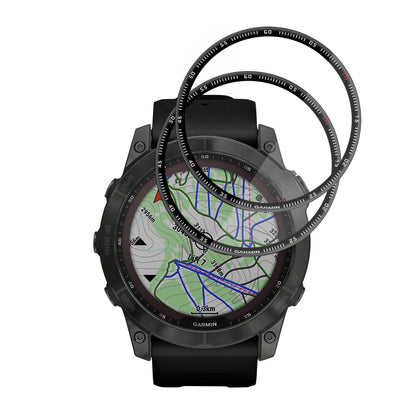 Skyddsfilm Techsuit Nano Flex för Garmin Fenix 7X, Set med 2 stycken, Plast, Svart