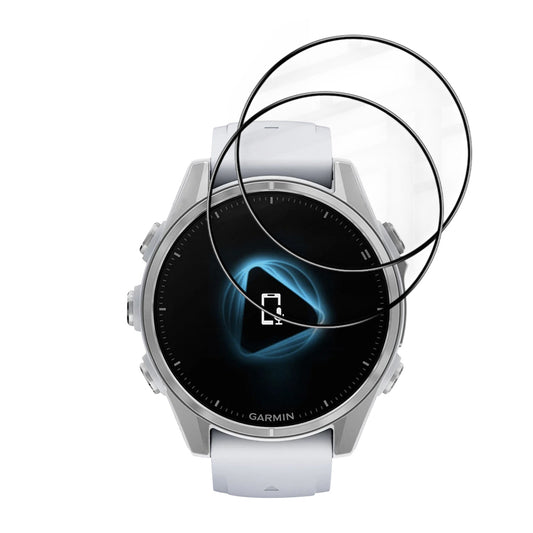 Skyddsfilm Techsuit Nano Flex för Garmin Fenix 8 43mm, Set med 2 stycken, Plast, Svart