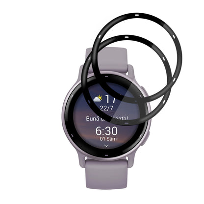 Skyddsfilm Techsuit Nano Flex för Garmin Vivoactive 5, Set med 2 stycken, Plast, Svart