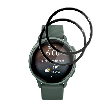 Skyddsfilm Techsuit Nano Flex för Garmin vivoactive 6, Set med 2 stycken, Plast, Svart