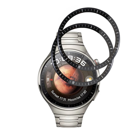 Skyddsfilm Techsuit Nano Flex för Huawei Watch 4 Pro, Set med 2 stycken, Plast, Svart