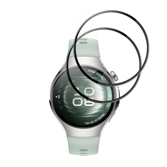 Skyddsfilm Techsuit Nano Flex för Huawei Watch 5 42mm, Set med 2 stycken, Plast, Svart