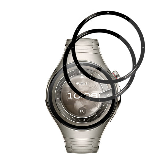 Skyddsfilm Techsuit Nano Flex för Huawei Watch 5 46mm, Set med 2 stycken, Plast, Svart