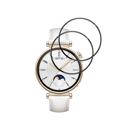 Skyddsfilm Techsuit Nano Flex för Huawei Watch GT 4 41mm, Set med 2 stycken, Plast, Svart