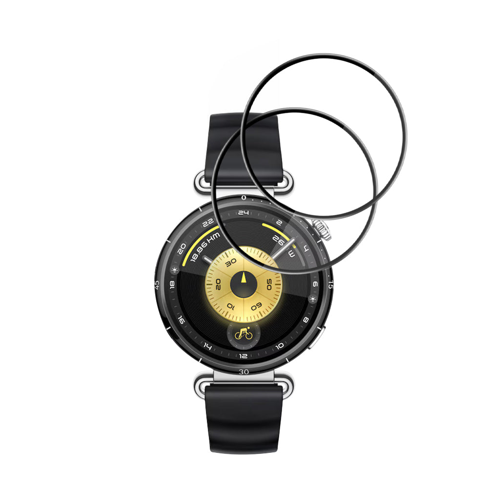 Techsuit Nano Flex Protection Film for Huawei Watch GT 6 41mm, Set of 2 pieces, Plastic, Black