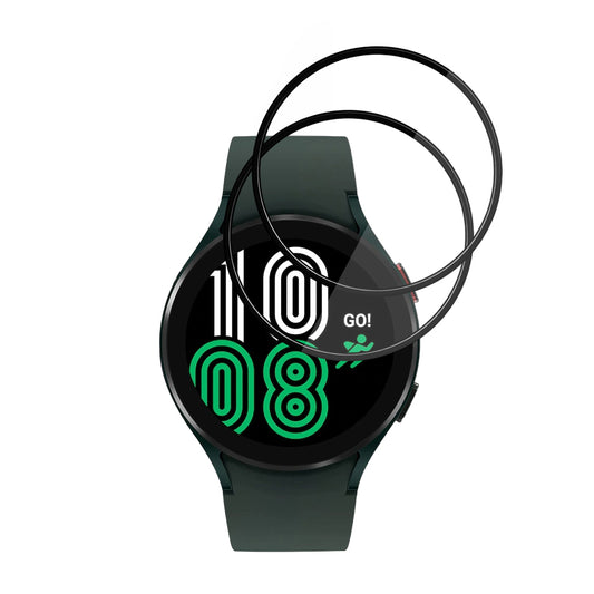 Skyddsfilm Techsuit Nano Flex för Samsung Galaxy Watch4 44mm, Set med 2 stycken, Plast, Svart