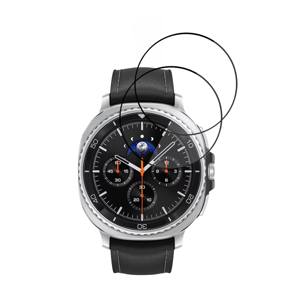 Skyddsfilm Techsuit Nano Flex för Samsung Galaxy Watch8 Classic, Set med 2 stycken, Plast, Svart