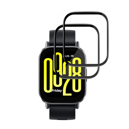 Skyddsfilm Techsuit Nano Flex för Xiaomi Redmi Watch 5 Active, Set med 2 stycken, Plast, Svart