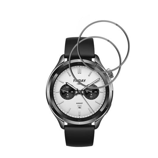 Skyddsfilm Techsuit Nano Flex för Xiaomi Watch S4, Set med 2 stycken, Plast, Svart