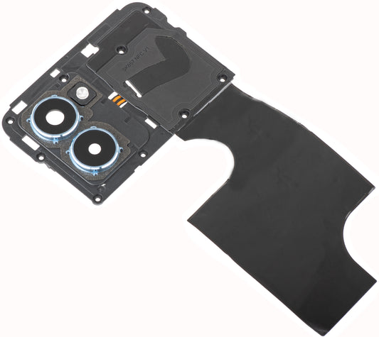 Bakre Kameraglas - Blixt - Inre Ram - NFC Antenn HMD Pulse Pro, med Ram, Silver, Service Pack 286954396
