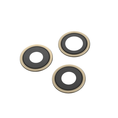 Kameraglas baksida Apple iPhone 12 Pro, Wide + UltraWide + Telephoto, med ram, Guld