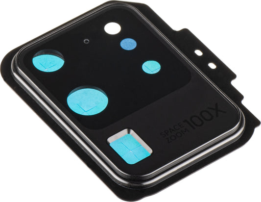 Bakkamera Glas Samsung Galaxy S20 Ultra 5G G988 / S20 Ultra G988, med ram, svart