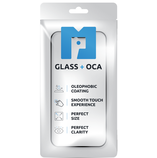 Skärmglas + OCA MP kompatibelt med Apple iPhone 17 Air, Svart