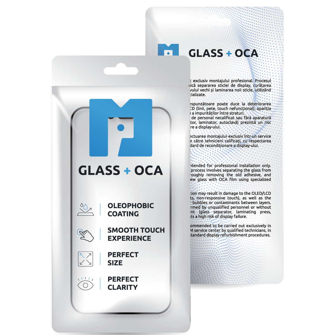 Skärmglas + OCA MP kompatibelt med Apple iPhone 14 Plus, Svart