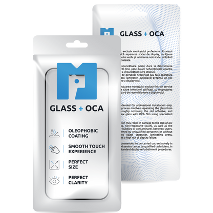 Skärmglas + OCA MP kompatibelt med Apple iPhone 14 Plus, Svart