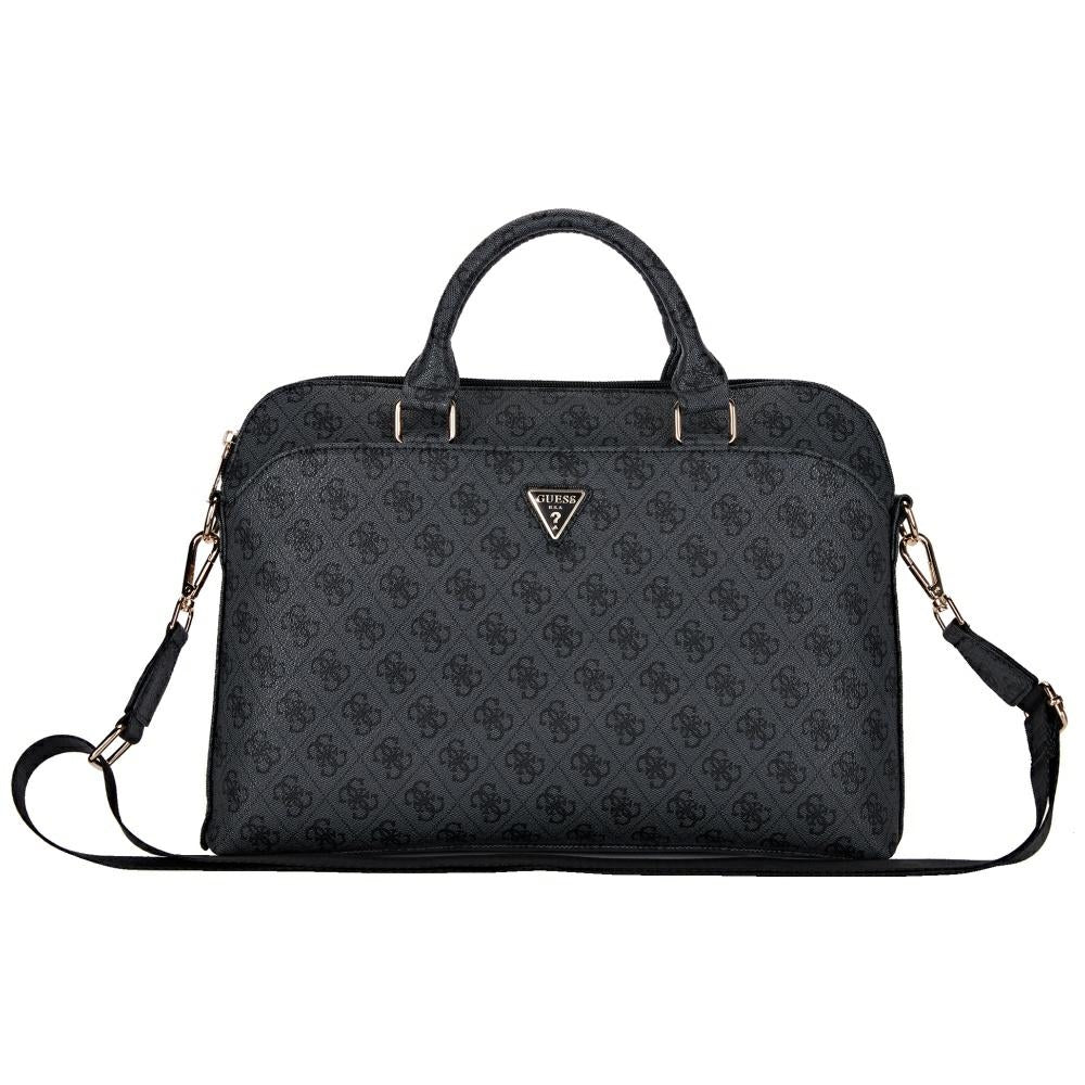 Guess 4G Triangle Logo väska för 15-tums laptop, svart