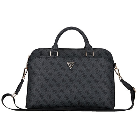 Guess 4G Triangle Logo väska för 15-tums laptop, svart