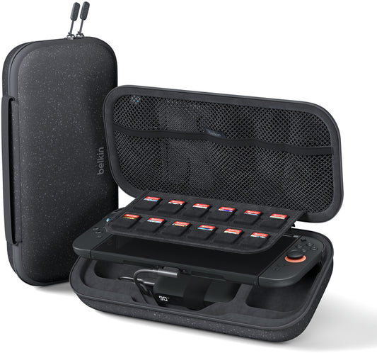 Belkin Charging Skyddsväska för Nintendo Switch 2 / Switch / Switch OLED-konsol, Grå ENA001hqCH-V2