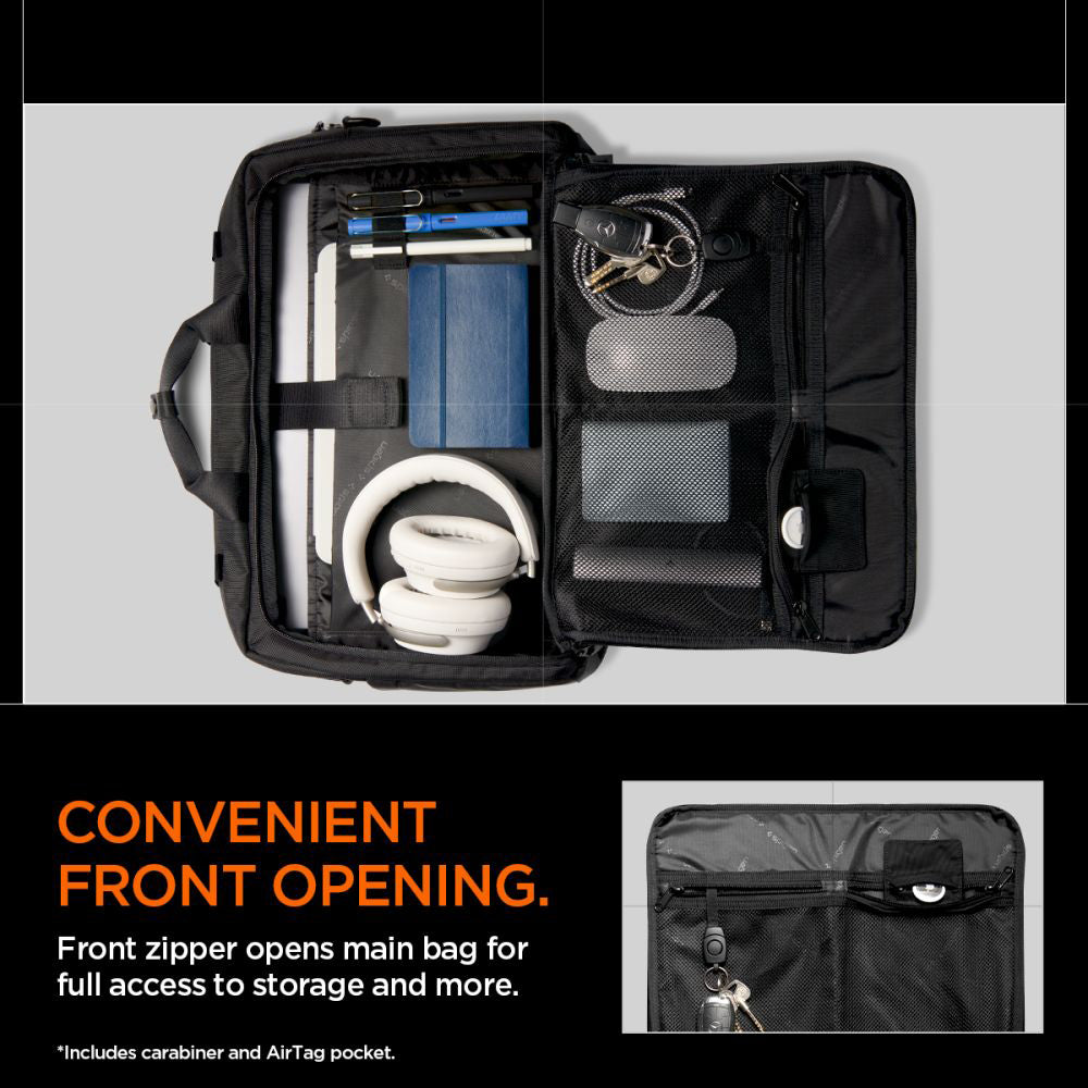 Spigen Klasden väska för 16-tums laptop, svart