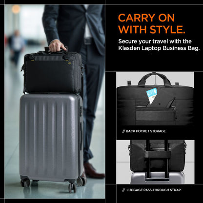 Spigen Klasden väska för 16-tums laptop, svart