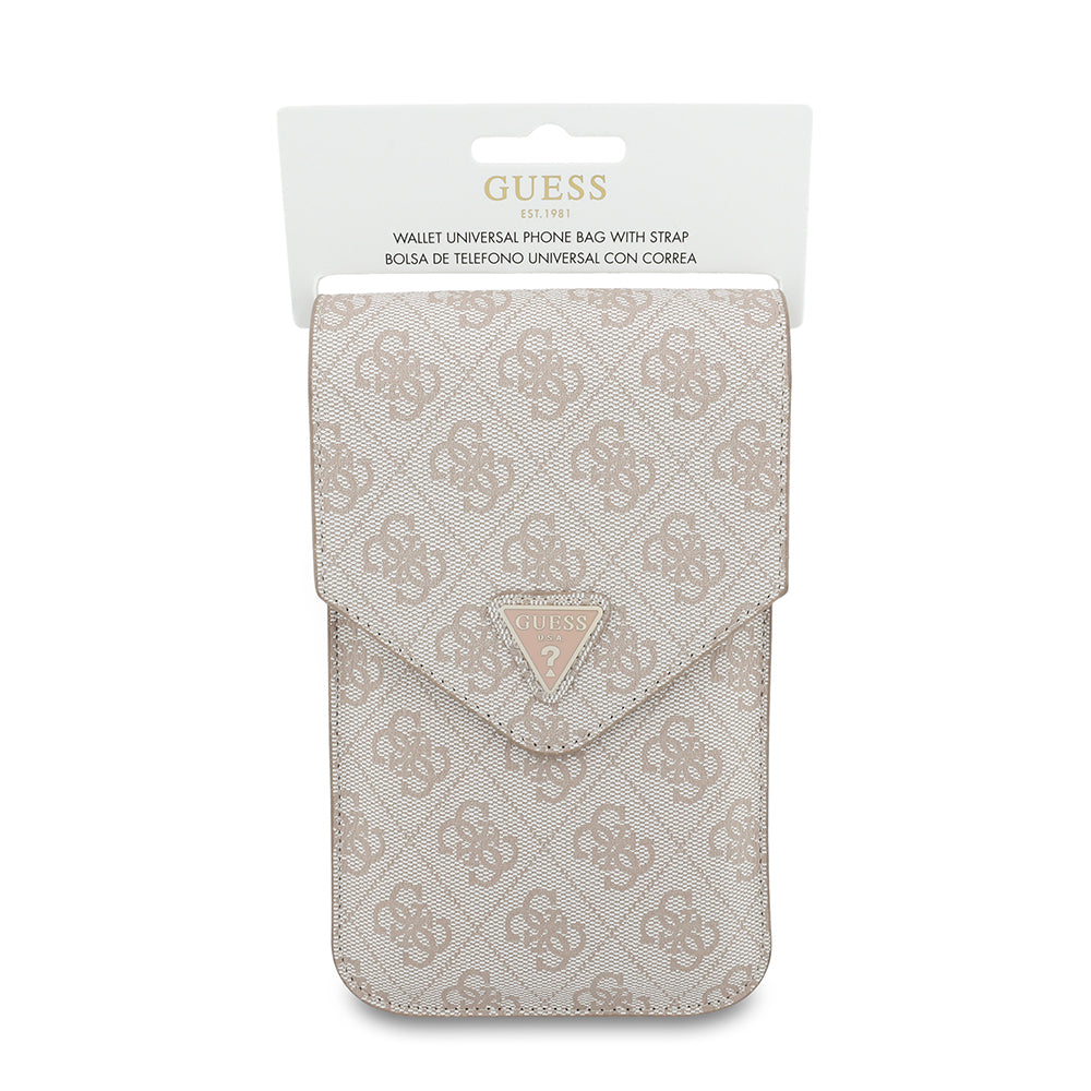 Universell Väska för Telefon, Guess, Fliptok Triangle 4G, Rosa