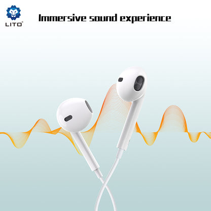 Handsfree 3.5mm Lito LF01A, Vit