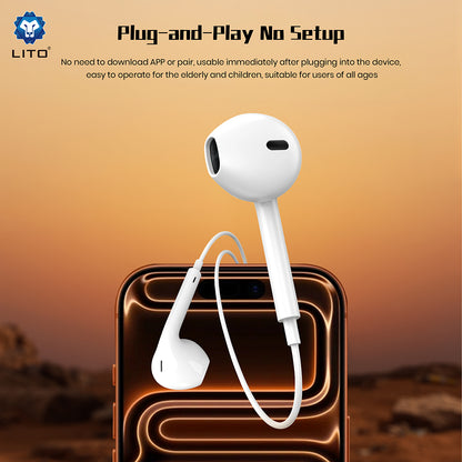 Handsfree 3.5mm Lito LF01A, Vit