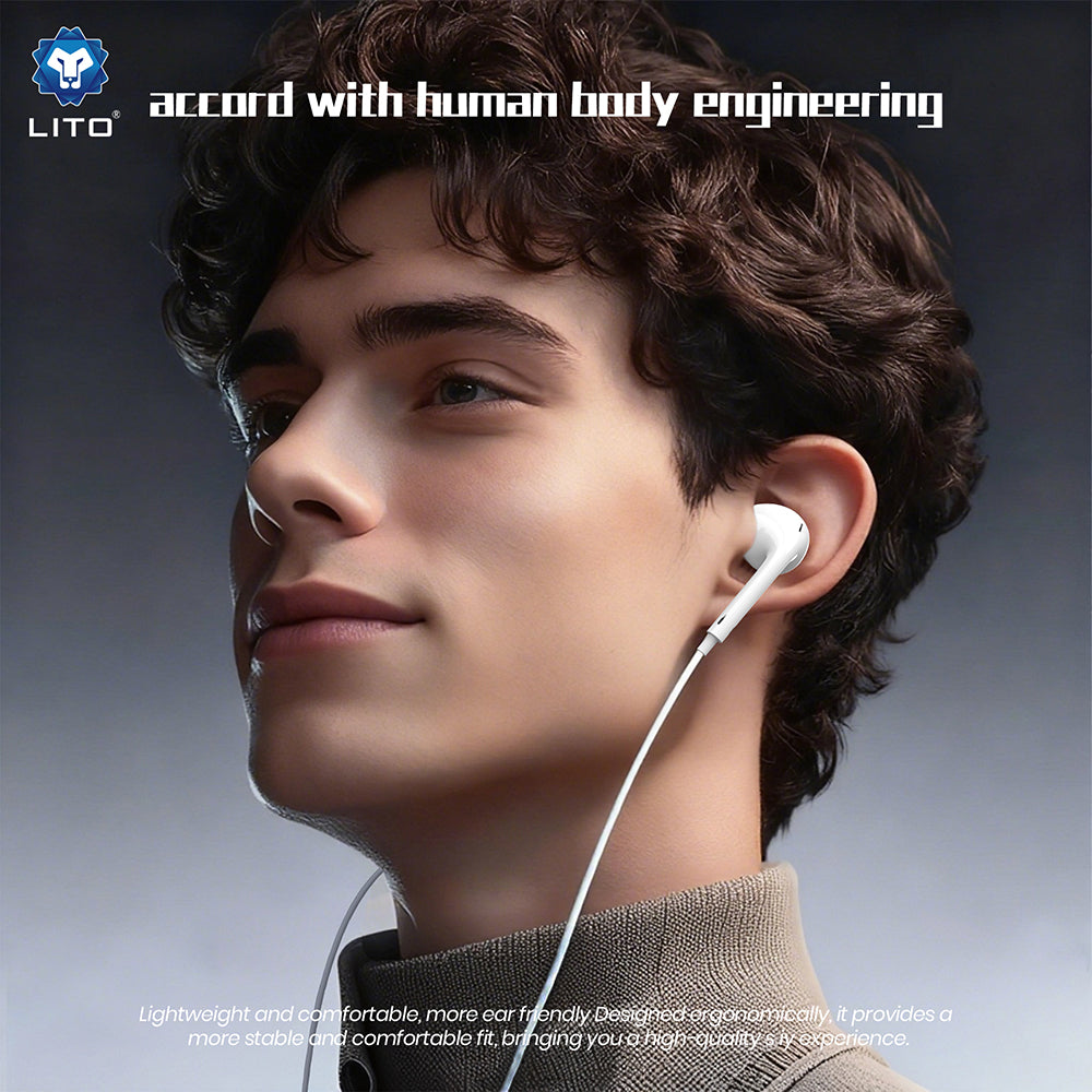 Handsfree 3.5mm Lito LF01A, Vit