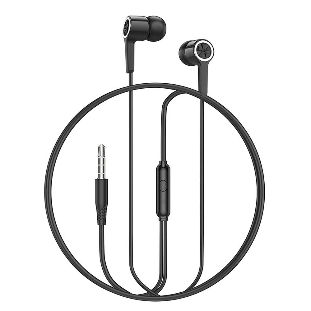 Handsfree 3.5mm HOCO M104, Svart