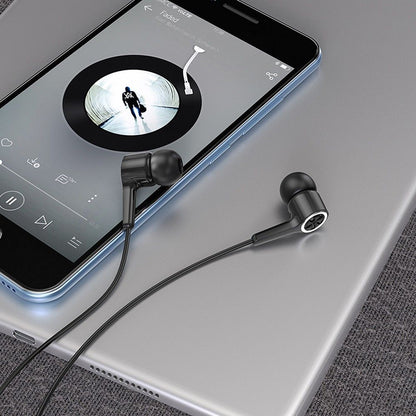 Handsfree 3.5mm HOCO M104, Svart