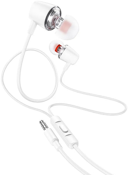 Handsfree 3.5mm HOCO M107, Vit