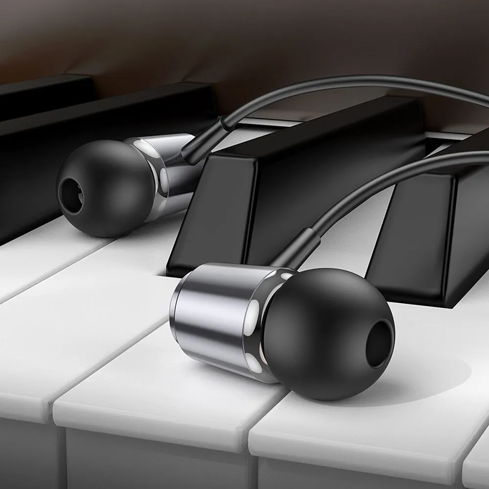 Handsfree 3.5mm HOCO M108, Grå
