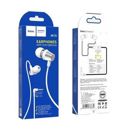 Handsfree 3.5mm HOCO M79, Vit