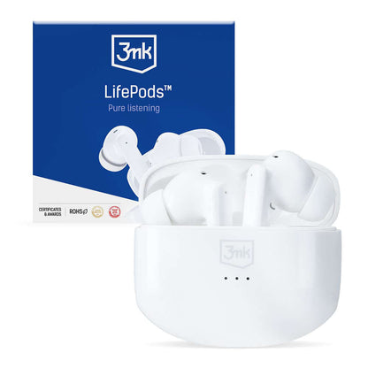 Bluetooth-handsfree 3MK LIFEPODS, TWS, ANC, Vit