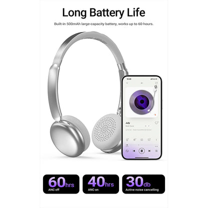 Handsfree Bluetooth Acefast H8, A2DP, ANC, Guld