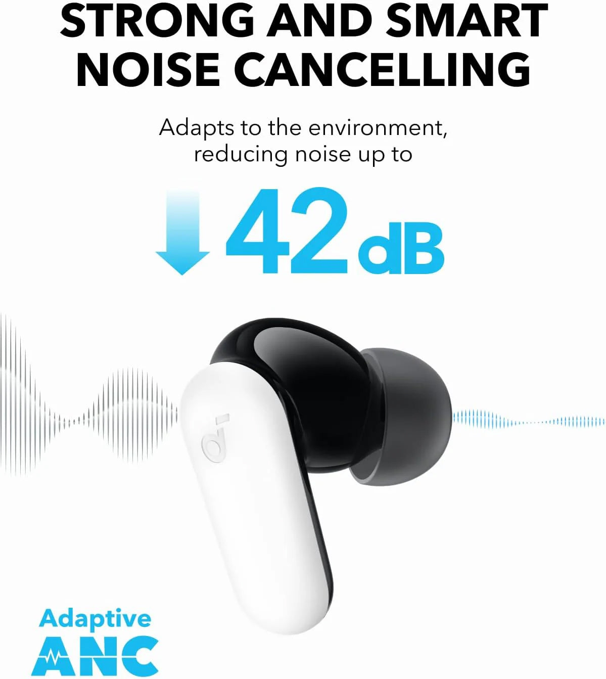 Handsfree Bluetooth Anker SoundCore P30i, TWS, ANC, Vit A3959321