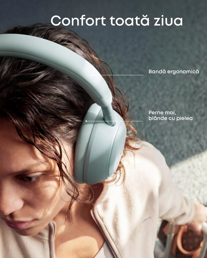 Handsfree Bluetooth Anker SoundCore Space 2, A2DP, ANC, Grön D1402G61