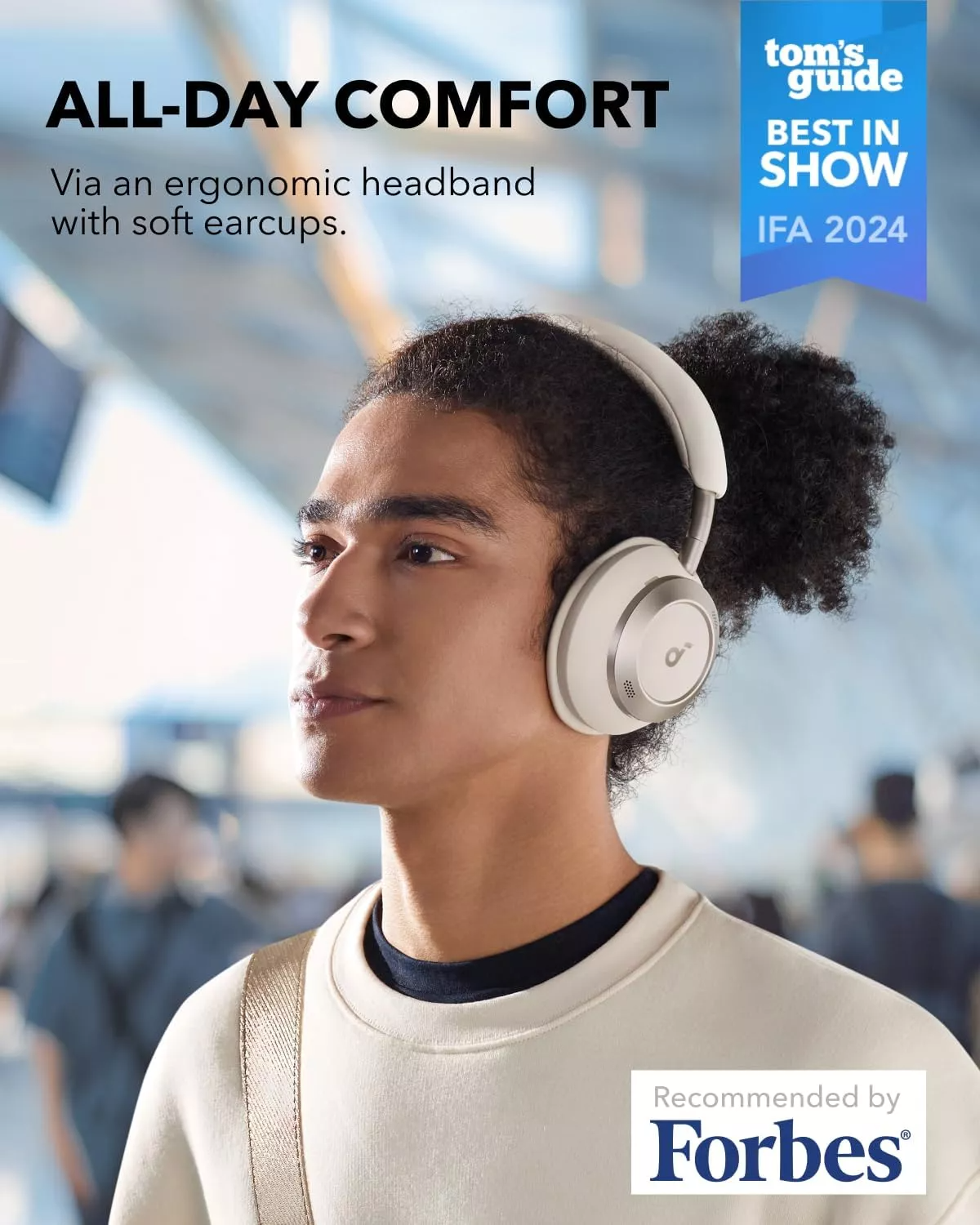 Handsfree Bluetooth Anker SoundCore Space One Pro, A2DP, ANC, Vit A3062G21