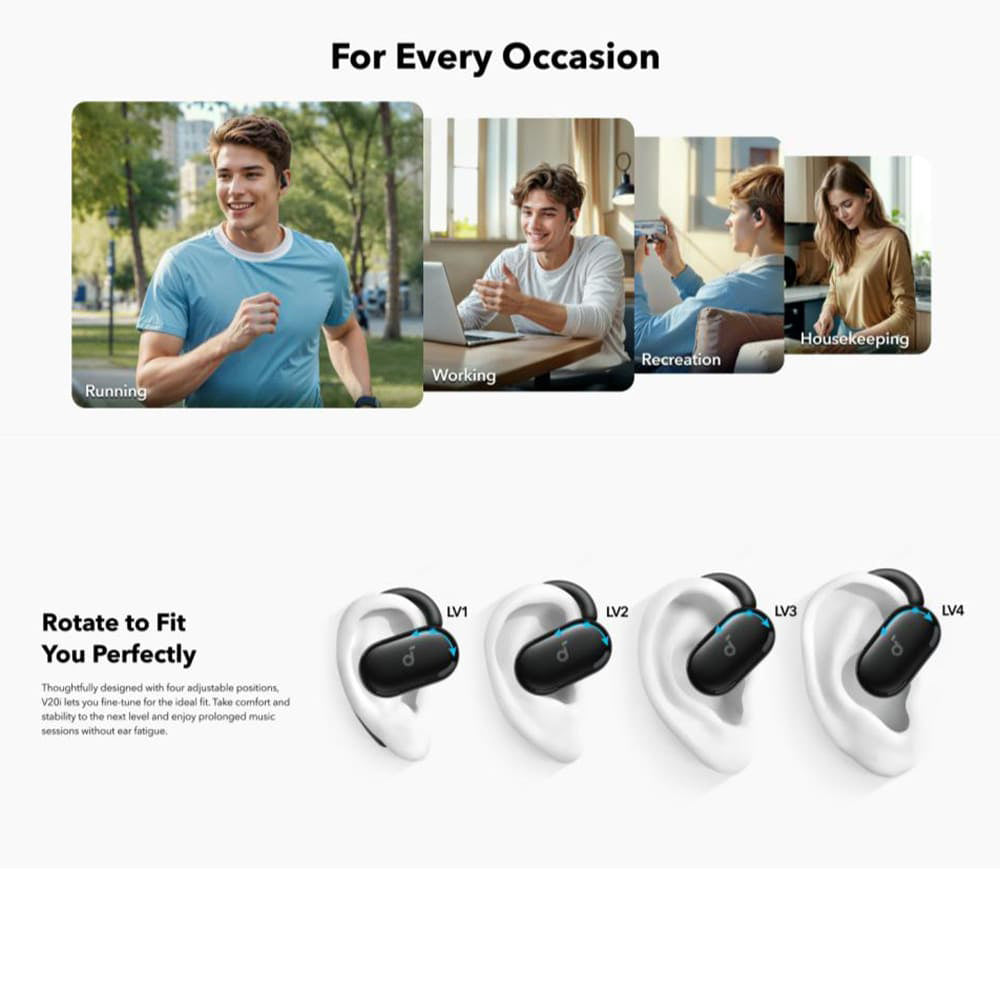 Handsfree Bluetooth Anker SoundCore V20i, TWS, Vit A3876G21