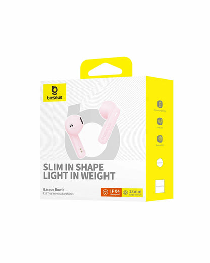 Handsfree Bluetooth Baseus Bowie E16, TWS, Rosa A00061900413-01