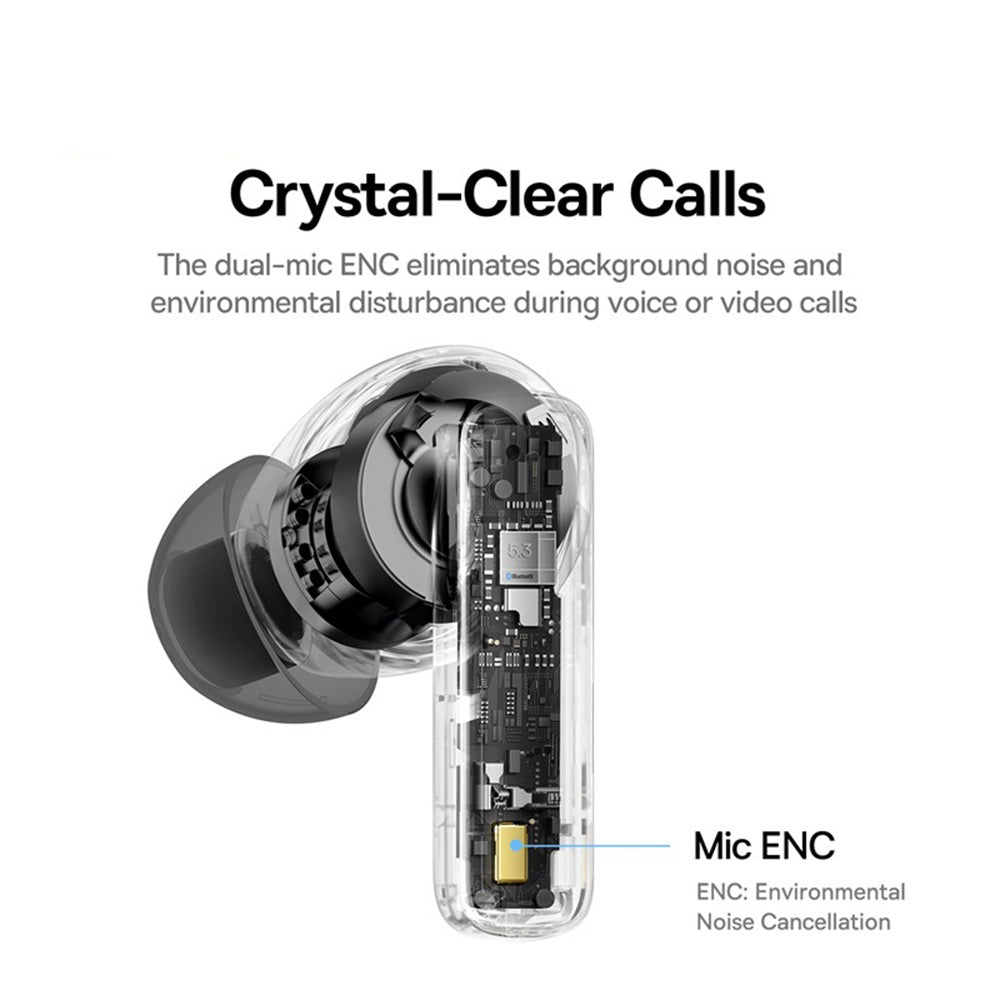 Handsfree Bluetooth Baseus Bowie E19, TWS, Svart A00069600113-00