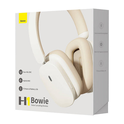 Handsfree Bluetooth Baseus Bowie H1, A2DP, ANC, Kräm NGTW230202
