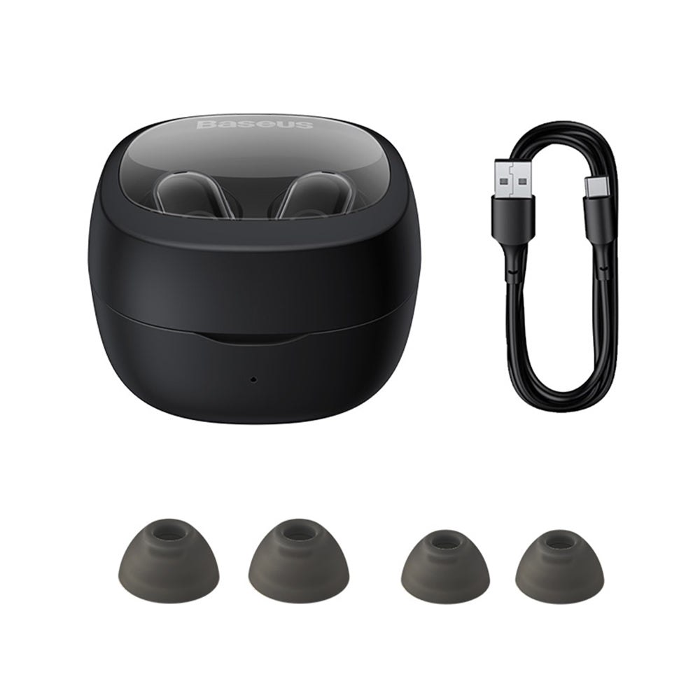 Handsfree Bluetooth Baseus Bowie WM02, TWS, Svart NGTW370201