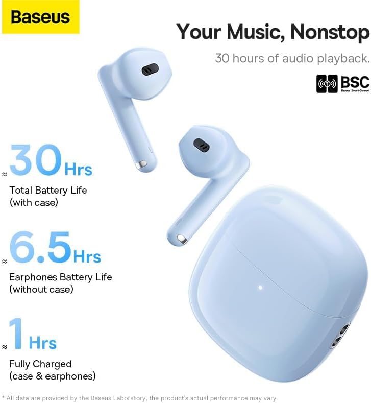 Handsfree Bluetooth Baseus Bowie WX5, TWS, Blå A00051000313-00