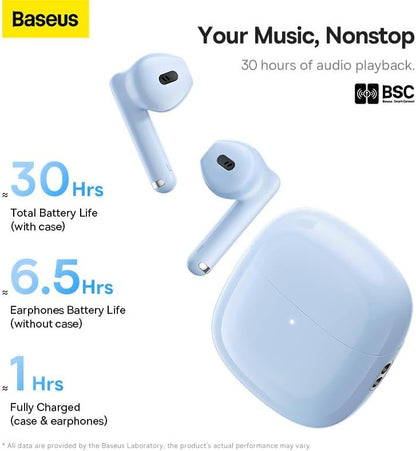 Handsfree Bluetooth Baseus Bowie WX5, TWS, Blå A00051000313-00
