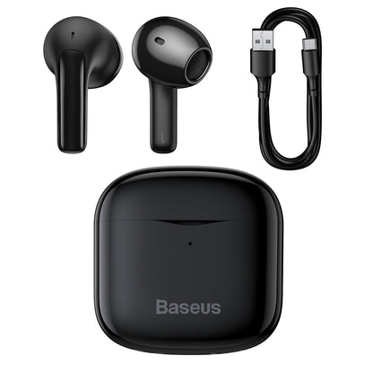 Handsfree Bluetooth Baseus E3, TWS, Svart NGTWW080001 